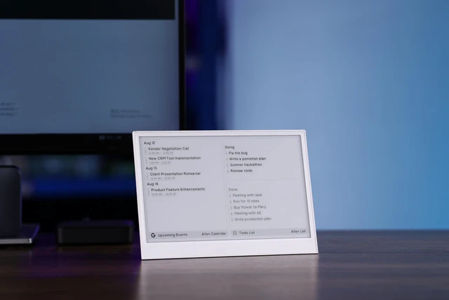 Alt view image 6 of 10 - reTerminal E1001 7.5 Monochrome ePaper Display, ESP32-S3 IoT Terminal with 3-Month Battery Life, SenseCraft No-Code HMI, WiFi & BLE, SD Card Support