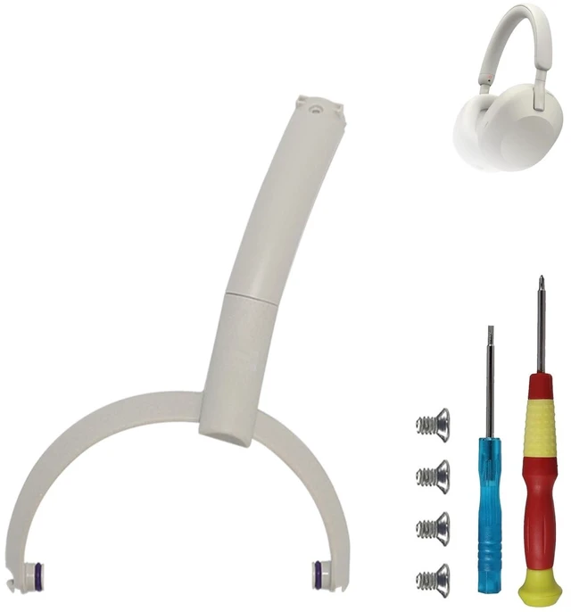 Alt view image 6 of 10 - WH-1000XM5 Swivel Hinge Replacement Headband Hanger Bracket Parts Accessories Repair Kit for Sony WH-1000XM5 Headphone (Silver-Right)