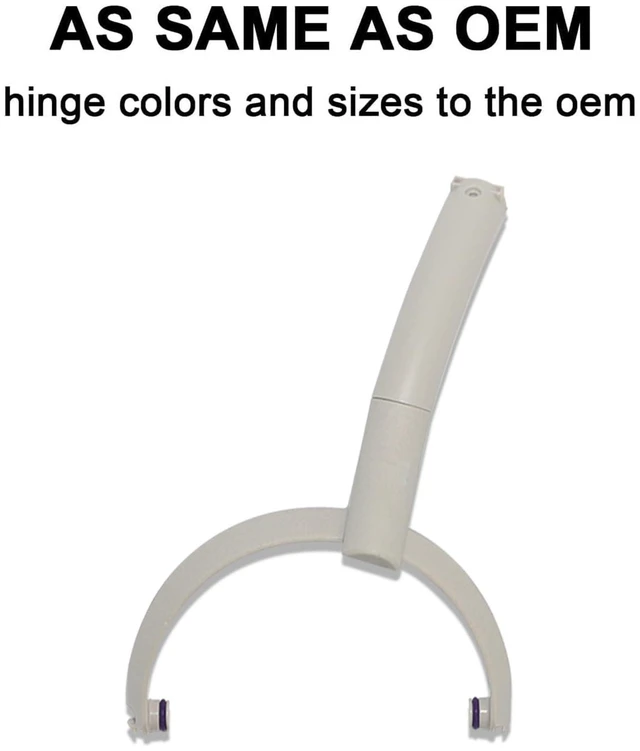 Alt view image 9 of 10 - WH-1000XM5 Swivel Hinge Replacement Headband Hanger Bracket Parts Accessories Repair Kit for Sony WH-1000XM5 Headphone (Silver-Right)