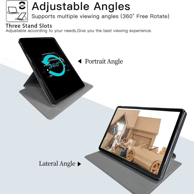 Alt view image 9 of 10 - Case for iPad Pro 13 Inch Case M4(2024) Beautiful Christmas Deer Theme 360 Degree Rotating Stand Protective Cover with Auto Sleep/Wake