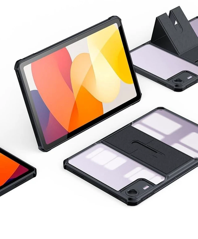 Alt view image 9 of 10 - kaidisen Clear Case for Xiaomi Redmi Pad SE 11 inch Case with Stand, Transparent Back Cover Kickstand Slim Light Drop Safe for Xiaomi Redmi Pad SE 11"