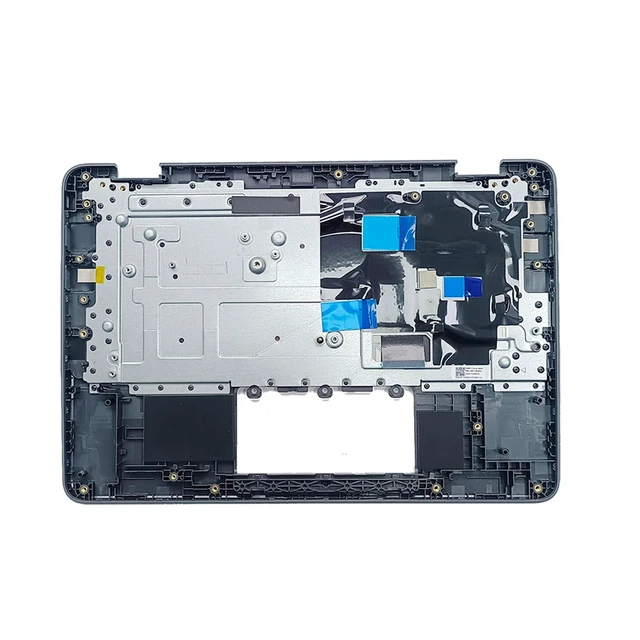 Alt view image 6 of 10 - Lyinsen Replacement for Lenovo Chromebook 100E Gen4(82W0 82W1) Laptop Upper Case Palmrest Keyboard Assembly Part 11.6" 5M11H62892 Top Cover Black