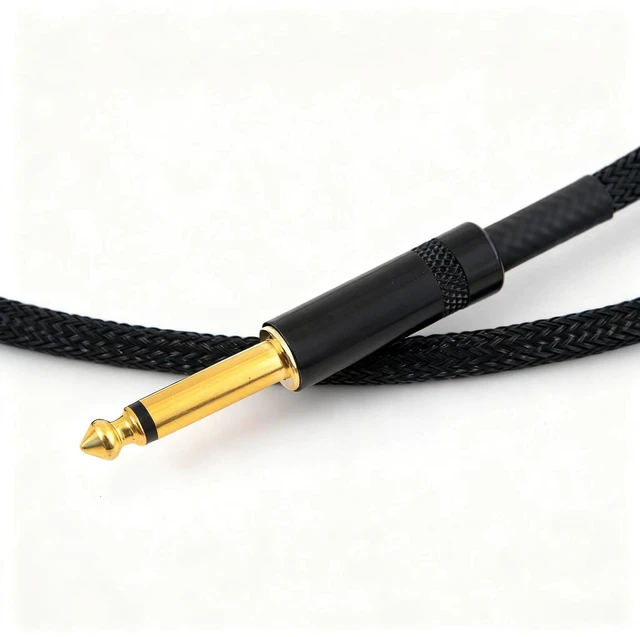 Alt view image 10 of 10 - Professional Audio Cable Set, Black Braided RCA to 1/4 Inch Dual Connector, Gold-Plated Terminals, Studio Quality Sound Connection (196, Inches)