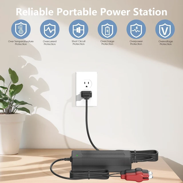 Alt view image 10 of 10 - 16.8V Charger for Electric Fishing Reel Replacement for 14.8V Electric Fishing Reel Lithium Battery Charger