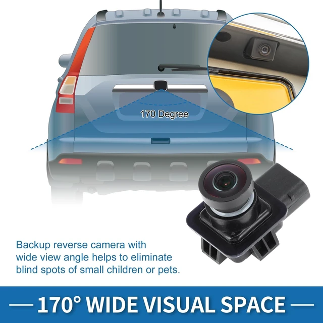 Alt view image 8 of 10 - INFINAUTO Rear View Camera for Ford Escape for Ford Kuga 2013-2017 Park Assist Camera Backup Reverse Camera Replace No.EV4T-19G490-CA/DV4T-19G490-AB