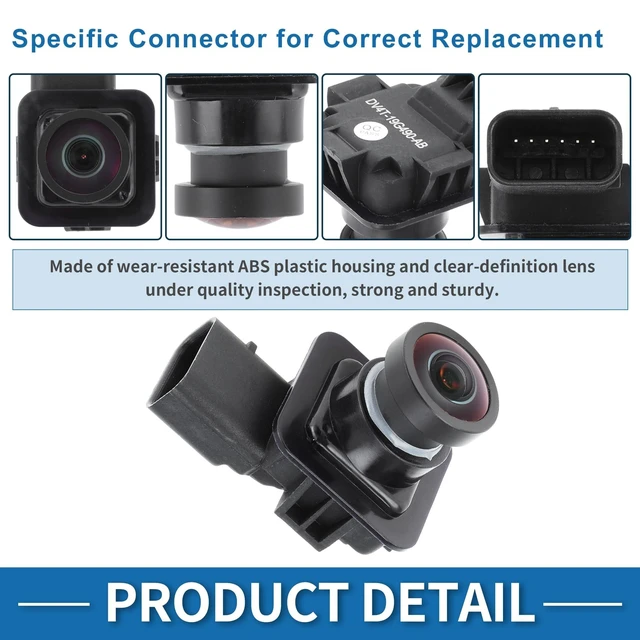 Alt view image 9 of 10 - INFINAUTO Rear View Camera for Ford Escape for Ford Kuga 2013-2017 Park Assist Camera Backup Reverse Camera Replace No.EV4T-19G490-CA/DV4T-19G490-AB