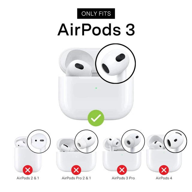 Alt view image 7 of 10 - Velvet Caviar Compatible with AirPods 3rd Generation Case with Keychain - Cute Protective Hard AirPod 3 Cases for Women - Wicked for Good Glitter