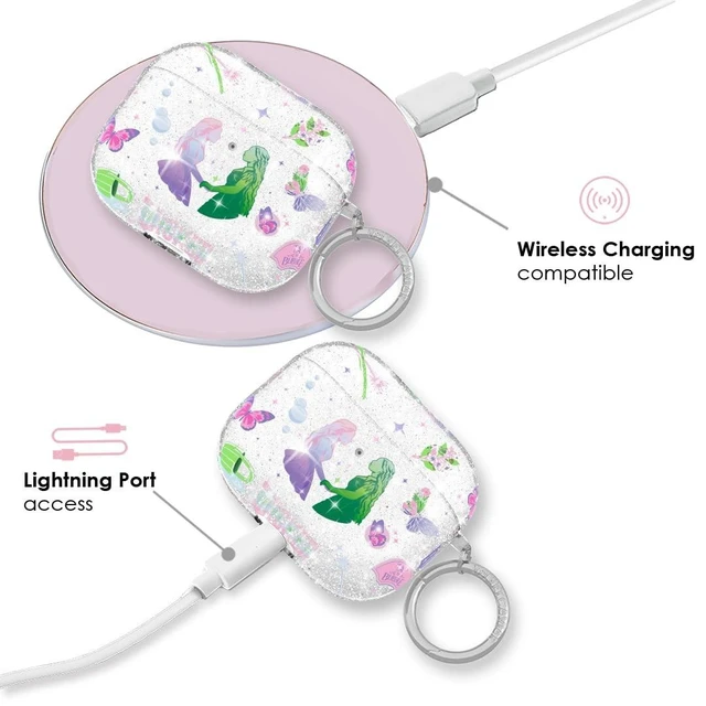 Alt view image 10 of 10 - Velvet Caviar Compatible with AirPods 3rd Generation Case with Keychain - Cute Protective Hard AirPod 3 Cases for Women - Wicked for Good Glitter