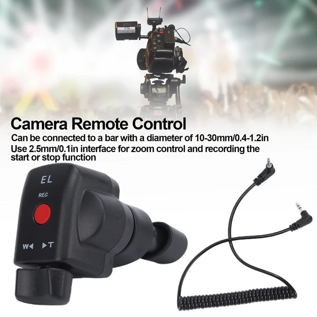 Alt view image 8 of 10 - Camcorder Zoom Controller, DV Camera Remote Control, Zoom Lens Control and Record, 2.5mm Jack Cable, Video Tripod Handle Mount, for , for Camcorder