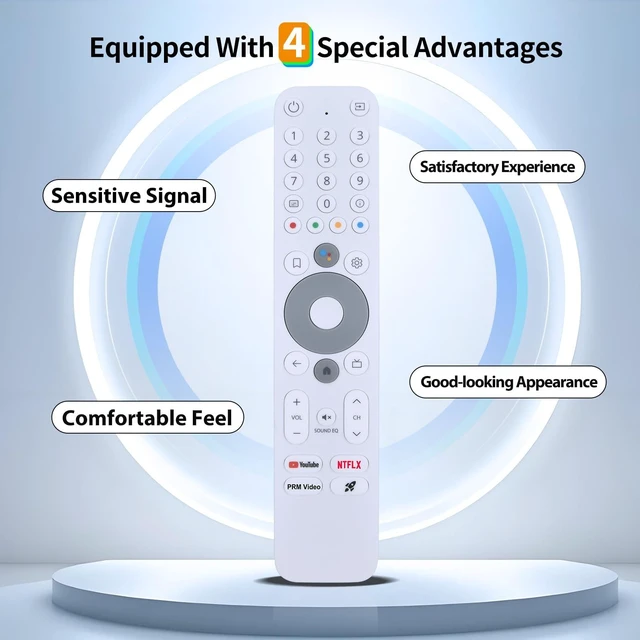 Alt view image 10 of 10 - HZIME New Replacement Remote Control Compatible for MECOOL KM2 Plus Deluxe S905X4 Homatics Box R 4K Plus R-C-OHS-C009 Android TV Box