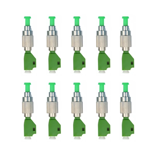 Alt view image 4 of 6 - TXWTXPJ-10pcs FC Male to LC Female Adapter Connector,Single Mode 9/125m,FC/APC Male to LC/APC Female Hybrid Optical Fiber Adapter Connector