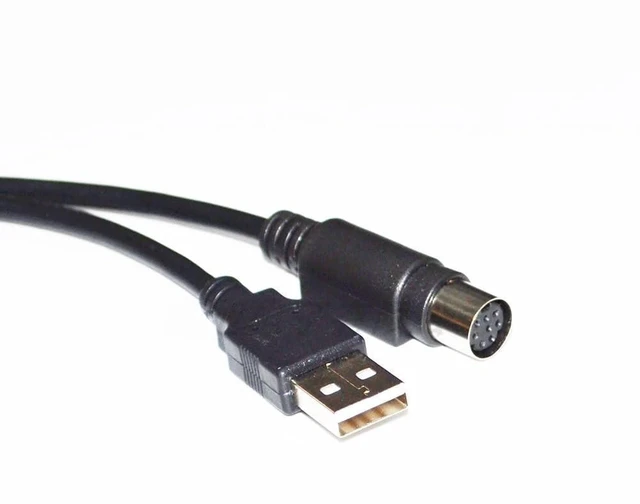 Alt view image 6 of 8 - RIKYJIC USB to MD8 Round Head 8-pin Female Connector Car Diagnostic Computer Link Cable Data Line Program Upgrade Line(1.8 Meters)