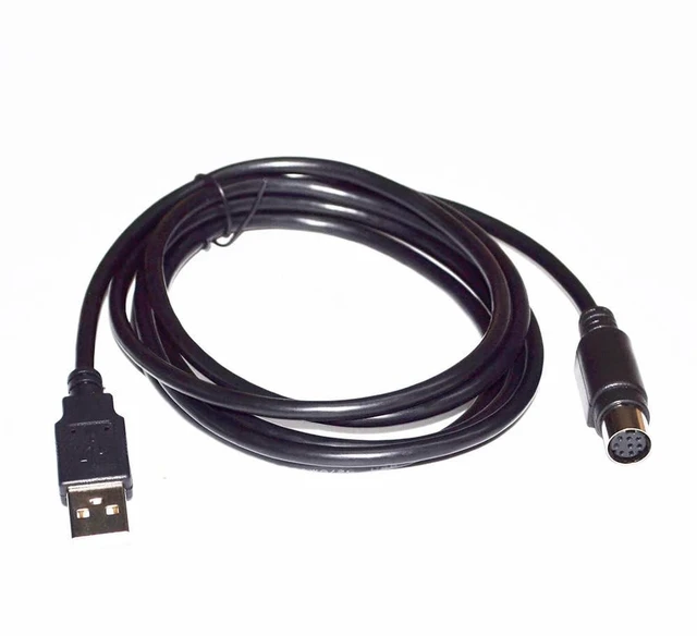 Alt view image 5 of 8 - RIKYJIC USB to MD8 Round Head 8-pin Female Connector Car Diagnostic Computer Link Cable Data Line Program Upgrade Line(1.8 Meters)