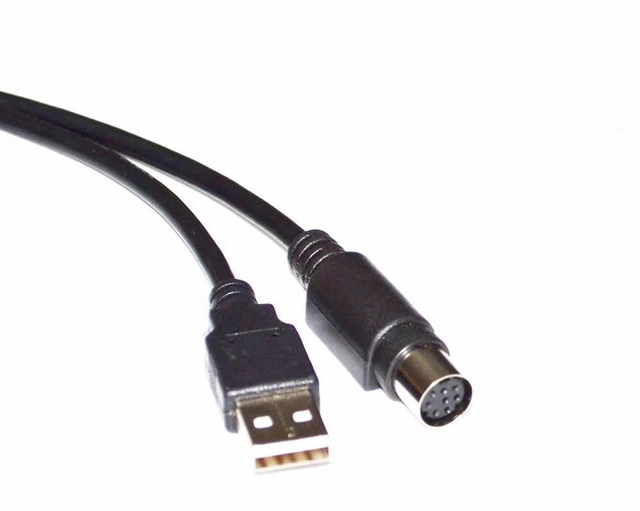 Alt view image 8 of 8 - RIKYJIC USB to MD8 Round Head 8-pin Female Connector Car Diagnostic Computer Link Cable Data Line Program Upgrade Line(1.8 Meters)