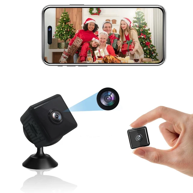 Alt view image 6 of 10 - OVWE Mini Hidden Cameras, Spy Camera, 1080P Magnetic Security Camera, WiFi Wireless miniguard cam, with Night Vision Motion Detection