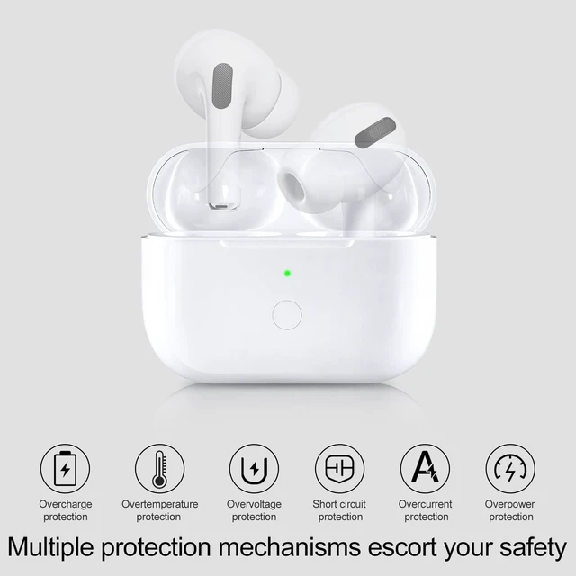 Alt view image 9 of 10 - CCAN Compatible with AirPod Pro 2nd&1st Generation Charging Case Replacement, Air Pod Pro 2 1 Charger Case with Bluetooth Pairing Sync Button,White