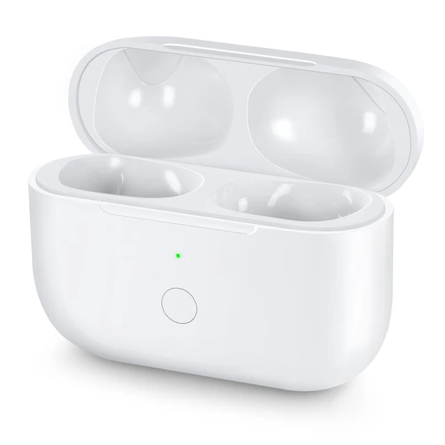 Alt view image 6 of 10 - CCAN Compatible with AirPod Pro 2nd&1st Generation Charging Case Replacement, Air Pod Pro 2 1 Charger Case with Bluetooth Pairing Sync Button,White