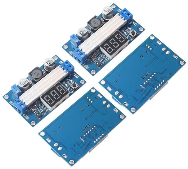 Alt view image 6 of 10 - DEVMO 2 PCS LTC1871 Boost Power Module High Power DC-DC 100W Adjustable Output 3.5-35v Step up Power Supply Converter Module Board with LED Digital Display Voltmeter