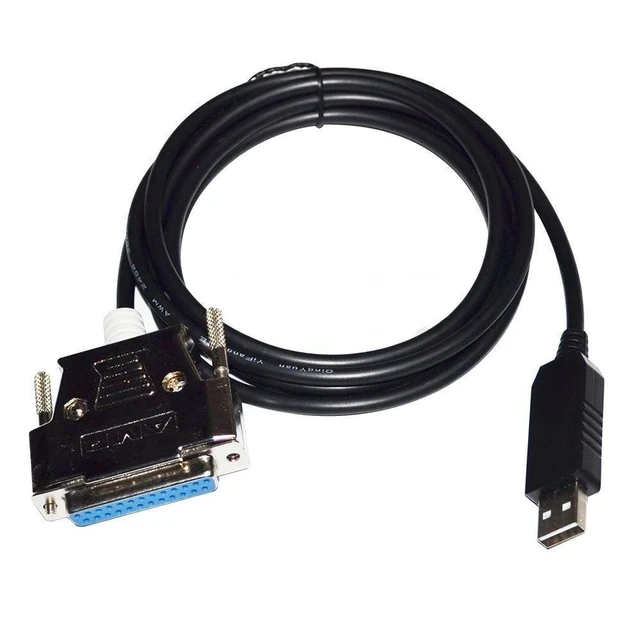Alt view image 6 of 10 - Pidwaok FT232RL USB to DB25 Female Serial Cable, 1.8M RS232 Communication Cable for BIO-TEK Elisa Readers (PN75053), Parameter Config & Data Download