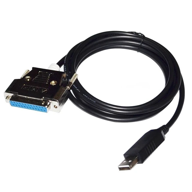 Alt view image 8 of 10 - Pidwaok FT232RL USB to DB25 Female Serial Cable, 1.8M RS232 Communication Cable for BIO-TEK Elisa Readers (PN75053), Parameter Config & Data Download