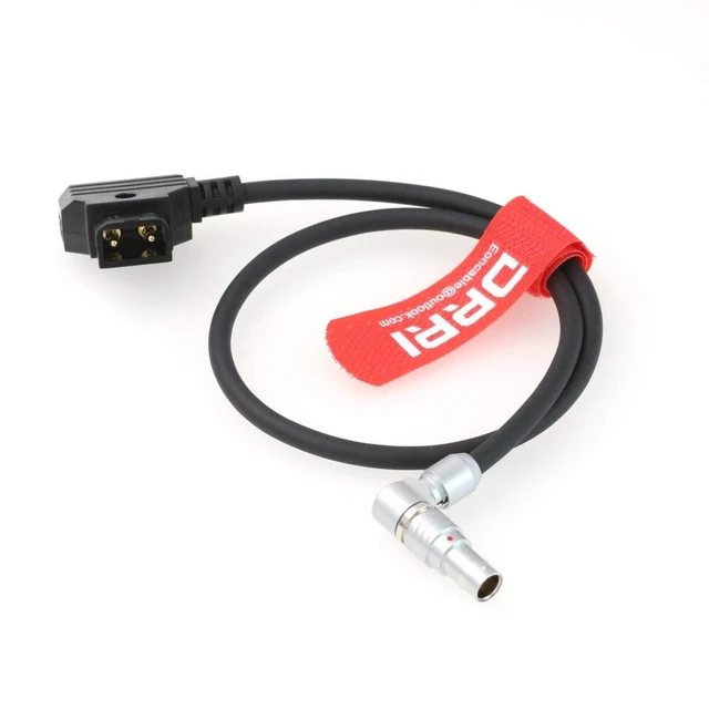 Alt view image 7 of 10 - DRRI Transvideo 5 Pin to Dtap Power Cable for Starlite HD5 ARRI Monitor Only (Right Angle Cable)