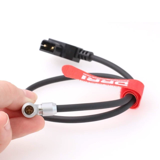Alt view image 10 of 10 - DRRI Transvideo 5 Pin to Dtap Power Cable for Starlite HD5 ARRI Monitor Only (Right Angle Cable)