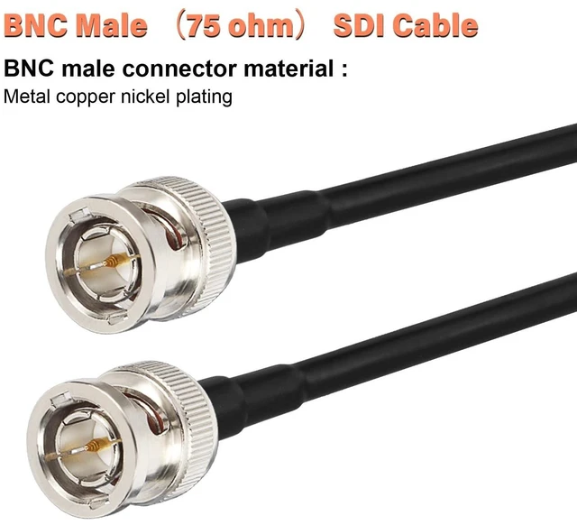 Alt view image 9 of 10 - XRDS - RF Flexible 50FT HD-SDI Cable, BNC to BNC Video 75 Ohm RG179 Extension Cable for 4K 1080P 3G HD SDI Camera, Monitor, Recorder, Converter