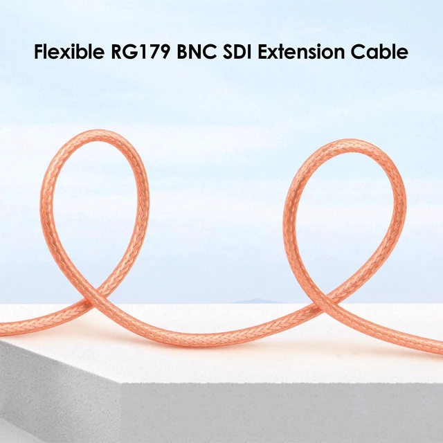 Alt view image 8 of 10 - XRDS - RF Flexible 50FT HD-SDI Cable, BNC to BNC Video 75 Ohm RG179 Extension Cable for 4K 1080P 3G HD SDI Camera, Monitor, Recorder, Converter