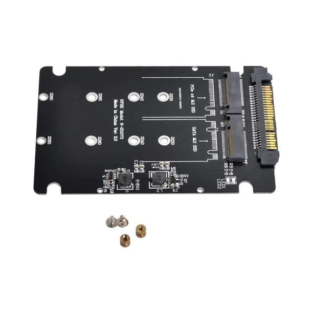 Alt view image 6 of 10 - NFHK SFF-8639 NVME U.2 to Combo NGFF M.2 M-Key SATA PCIe SSD Adapter for Mainboard Replace SSD 750 p3600 p3700