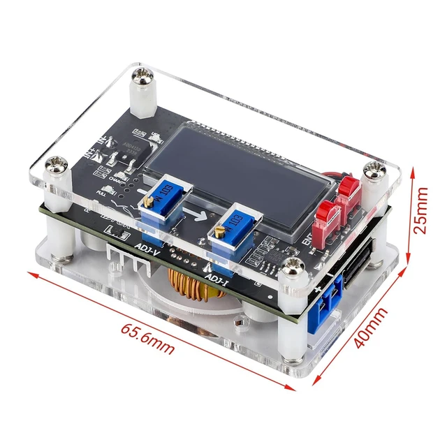 Alt view image 7 of 8 - DROK DC Adjustable Buck Converter 2pcs, 24v to 12v Step Down Converter Voltage Regulator 6V-32V to 1.5-32V 5V 5A LCD Power Supply Volt Reducer Step Down Transformer with USB Port and Protective Case