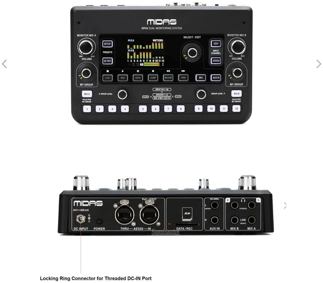 Alt view image 7 of 10 - Thread Locking AC Adapter Compatible with Midas DP48 Dual Monitoring System