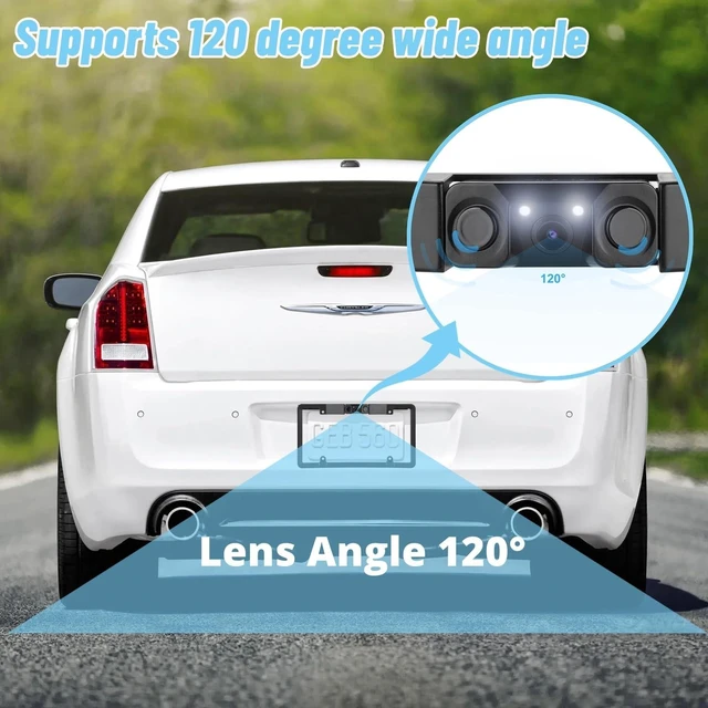 Alt view image 7 of 10 - Car Reverse Camera, Car Rear Camera, HD Night License Plate Rear View Camera, IP67 Waterproof Universal Rear License Plate Camera
