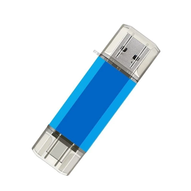 Alt view image 7 of 10 - 2-Pack 64GB USB C Flash Drive Dual Flash Drive Type C + USB A Memory Stick Jump Drive 2-in-1 Thumb Drive for Storage and Backup (64GB*2 Black&Blue)