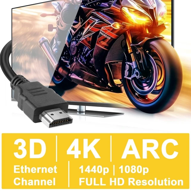 Alt view image 8 of 10 - Spofit 4K HDMI Cable 10 Pack 6ft,18Gbps High Speed HDMI Braided Cord,4K@60Hz, HDR, 3D, Dolby, ARC Compatible with PS5,PS4,HDTV,Blu-ray,Xbox,Laptop