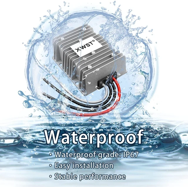 Alt view image 10 of 10 - DC DC Stabilizer 9V-36V to 12V Boost Buck Converter 30A 360W Waterproof Automatic Step Up/Down Voltage Regulator 12V Volt Transformer Module