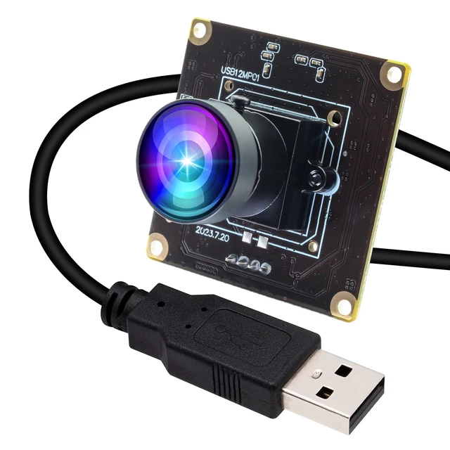 Alt view image 6 of 10 - ELP 1080P 120fps USB Fisheye Camera Module for Computer 12MP PC Camera Wide Angle Web Camera for Desktop Computer Industrial Embedded USB Security Camera Mini Lightburn Camera for Raspberry Pi