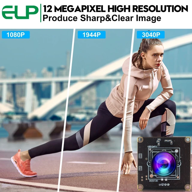 Alt view image 9 of 10 - ELP 1080P 120fps USB Fisheye Camera Module for Computer 12MP PC Camera Wide Angle Web Camera for Desktop Computer Industrial Embedded USB Security Camera Mini Lightburn Camera for Raspberry Pi
