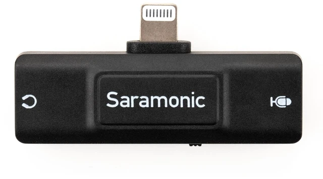 Alt view image 6 of 10 - Saramonic SR-EA2D Lightning Audio Interface with 3.5mm TRS or TRRS Mic Input and 3.5mm Headphone Out for Apple iPhones and iPads with Lightning, Black
