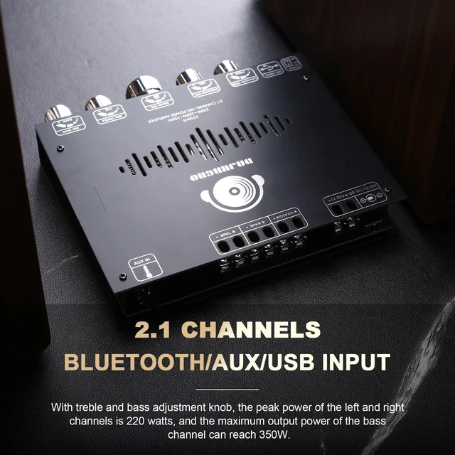 Alt view image 9 of 10 - S350HS TPA3251 Bluetooth Power Amplifier Board with Subwoofer 2.1 Channel 220W2+350W, 12V-38V Audio Power Amplifier Module