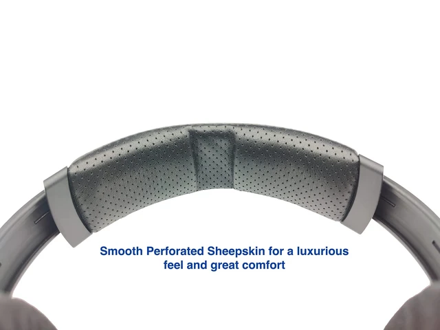 Alt view image 9 of 10 - Premium Perforated Sheepskin HD800 HD800S HD820 HD8XX Replacement Headband Compatible with Sennheiser HD800 HD800SHD820 and Drop HD8XX Headphones. Premium Sheepskin ^^ High Density Thicker Foam