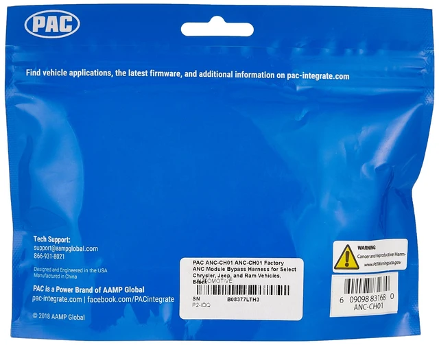 Alt view image 5 of 6 - PAC ANC-CH01 ANC-CH01 Factory ANC Module Bypass Harness for Select Chrysler, Jeep, and Ram Vehicles, Black