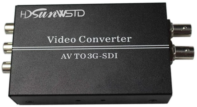 Alt view image 6 of 10 - HDSUNWSTD Audio Video AV/CVBS L/R to SDI Adapter Converter,cvbs to HD-SDI/3G-SDI Video Converter for HDTV Camera