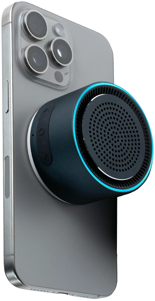 Alt view image 6 of 10 - MagBeat Bluetooth Speaker with Magnetic Wireless Charger (Midnight), Portable Stereo Sync TWS, Booming Bass, Up to 10H, IPX7 Waterproof, Aluminum Unibody Design for Home/Outdoor/Beach, Birthday Gift