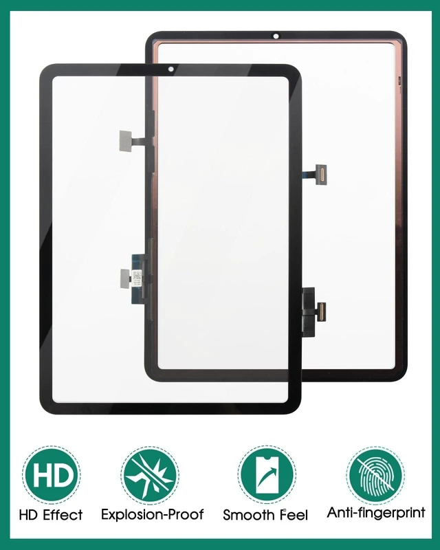Alt view image 9 of 10 - for iPad Air 5 Touch Screen Replacement for iPad Air 5 2022 Digitizer Sensor for A2589, A2591 Touch Digitizer Panel Glass Repair Parts Kits(No LCD)
