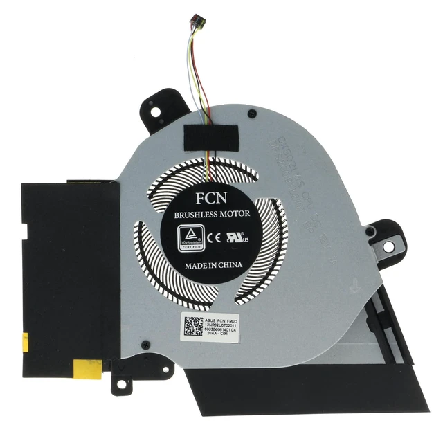 Alt view image 8 of 10 - Replacement CPU&GPU Cooling Fan for ASUS ROG Zephyrus GX502G GX502GW GX502GV GU502LV GU502GW GU502DU GU502GV 12V 1A 13NR0240T02111 13NR0240T01211