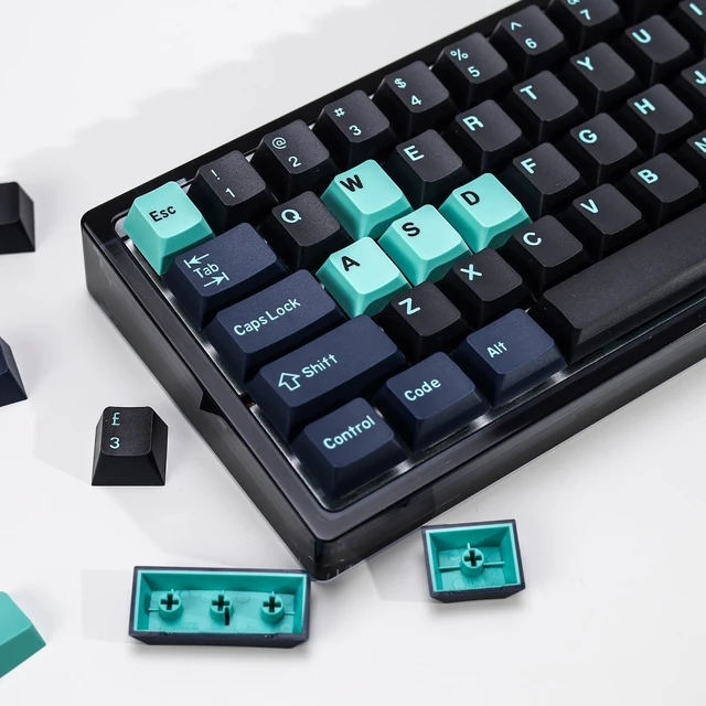 Alt view image 6 of 10 - KBDiy Hammerhead Dark PBT Double Shot Orange Keycap Set,174 Keys Retro Custom Key Cap Keycaps 60 Percent Cherry Profile Keycaps for 61/64/68/84/87/100/104/108 Mechanical Keyboard
