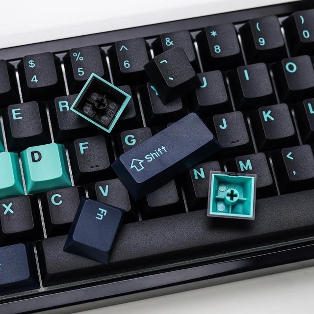 Alt view image 10 of 10 - KBDiy Hammerhead Dark PBT Double Shot Orange Keycap Set,174 Keys Retro Custom Key Cap Keycaps 60 Percent Cherry Profile Keycaps for 61/64/68/84/87/100/104/108 Mechanical Keyboard