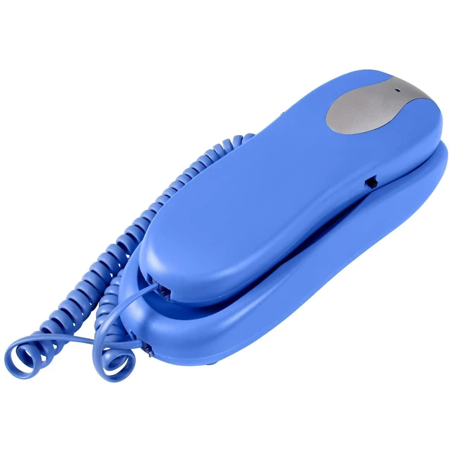 Alt view image 7 of 10 - Slimline Blue Colored Phone for Wall Or Desk with Memory
