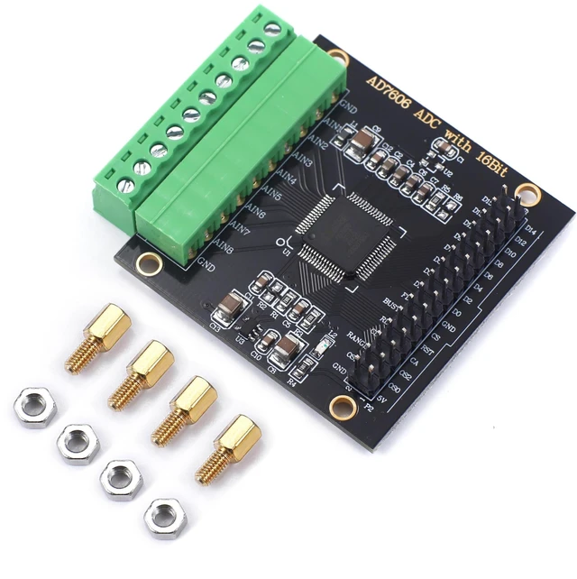 Alt view image 6 of 10 - Teyleten Robot AD7606 Module Multi-Channel AD Data Acquisition Module 16-bit ADC 8-Channel Synchronization Sampling Frequency 200KHz