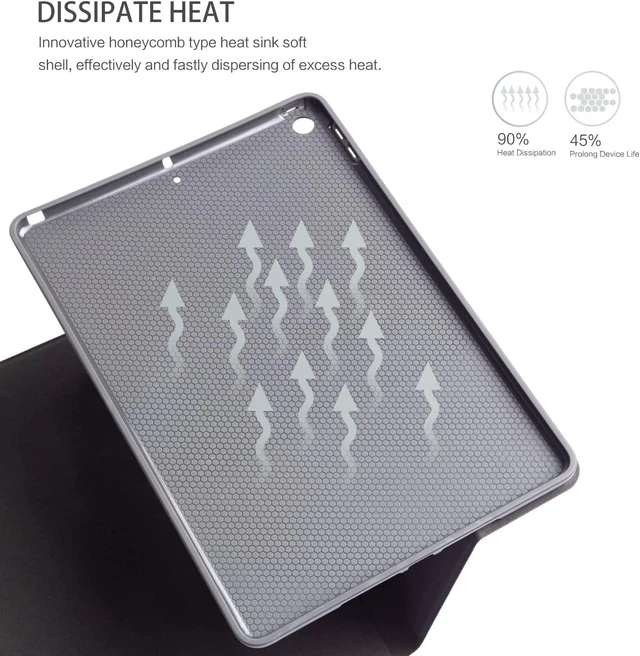 Alt view image 10 of 10 - Case for iPad 9th/8th/7th Gen 2021/2020/2019 iPad 10.2 Inch Also Fit iPad Air 3th Gen 2019/iPad Pro 10.5 inch 2017Standing Cover Case with Auto Sleep/WakeBeach